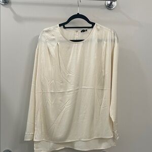 Cream Long-Sleeve Shirt - Classic Lightweight Top